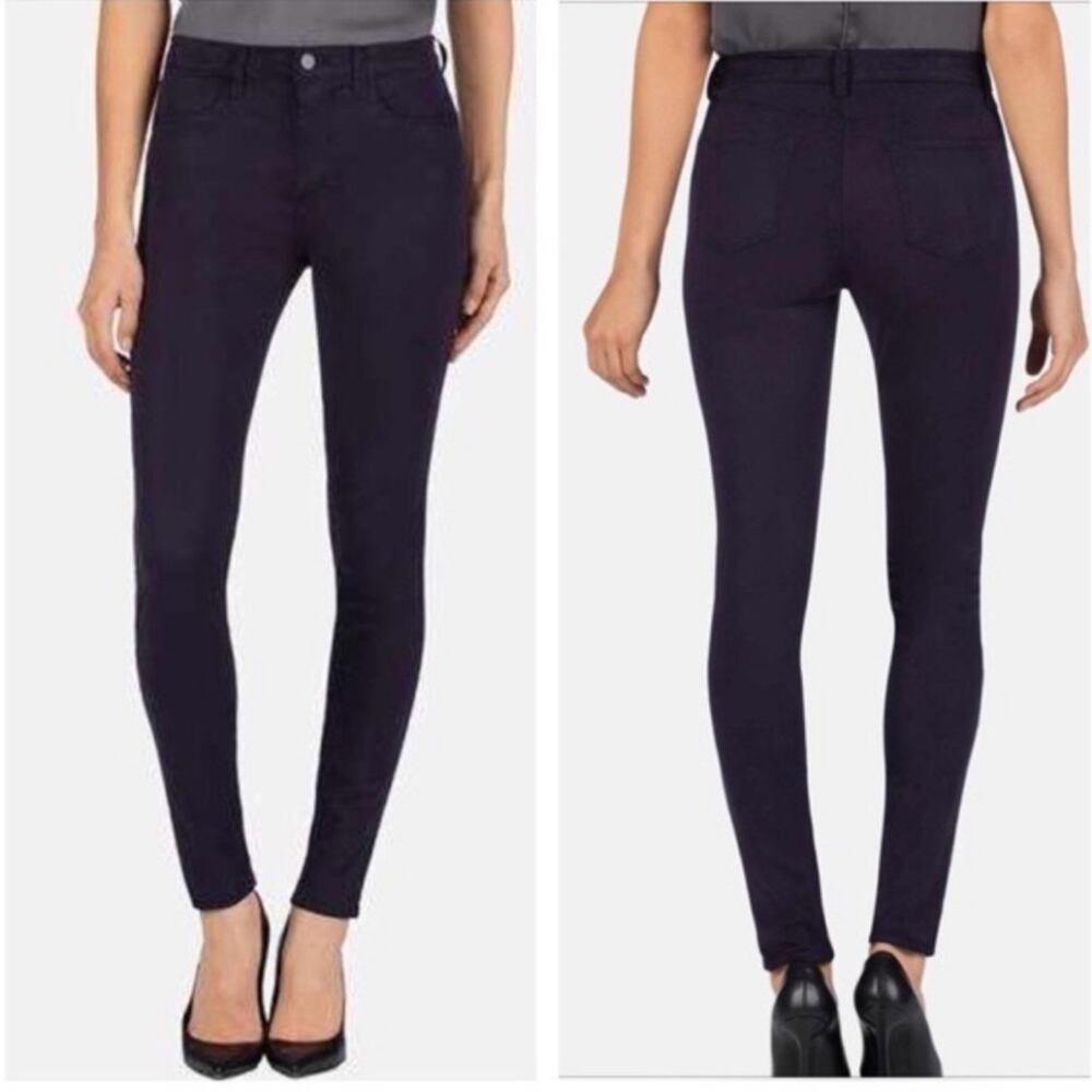 J Brand Lacquered Blackberry Super Skinny Jeans Size 27